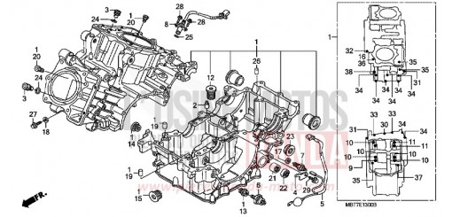 CARTER MOTEUR XL1000V7 de 2007